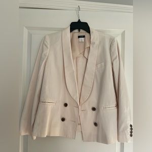 beige j crew blazer size 6